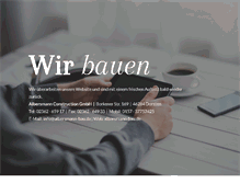 Tablet Screenshot of albersmann-bau.de